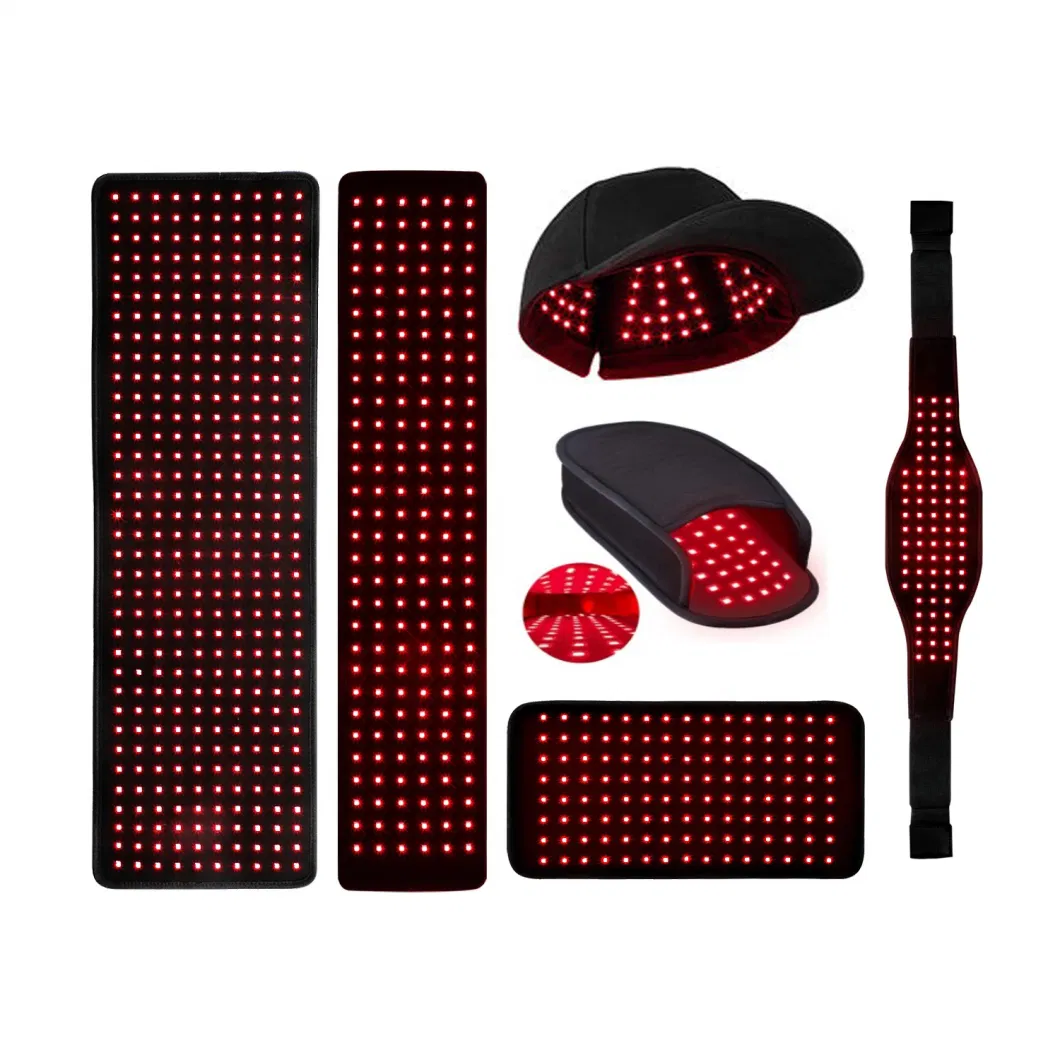 Electric Red Light Therapy Heating Lumbar Pad Mat 660nm 850nm Infrared Red Light Therapy Heating Lumbar Mat Pad